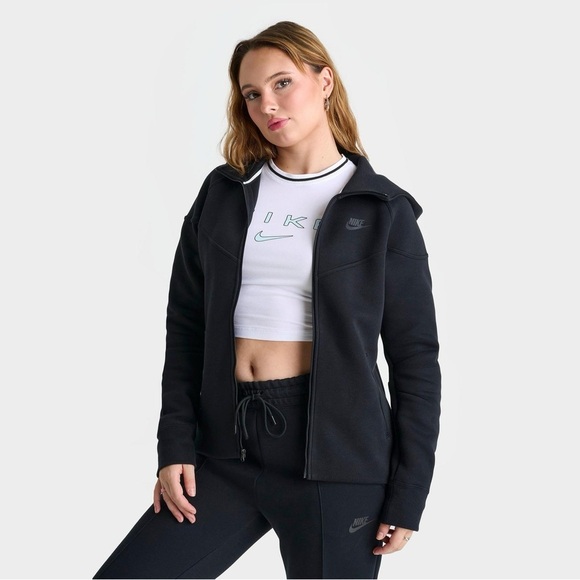 Women's Nike Sportswear Tech Fleece Windrunner Full-Zip Hoodie - Picture 3 of 13